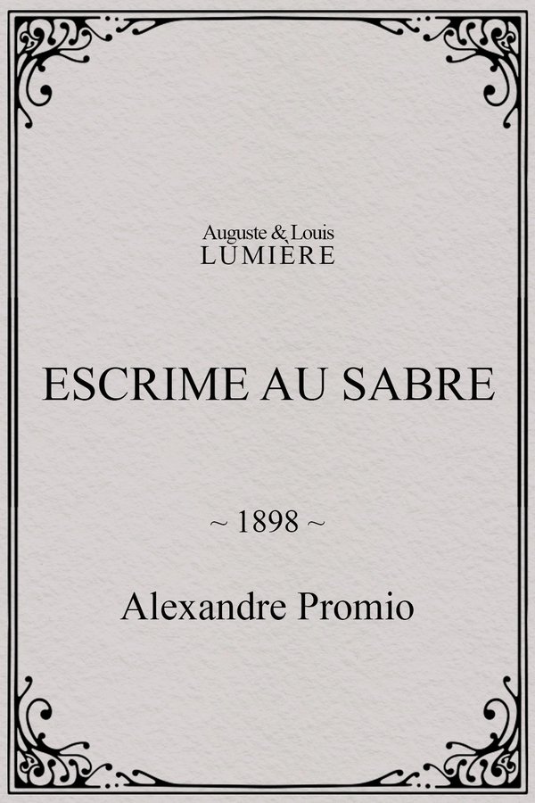 Escrime au sabre poster