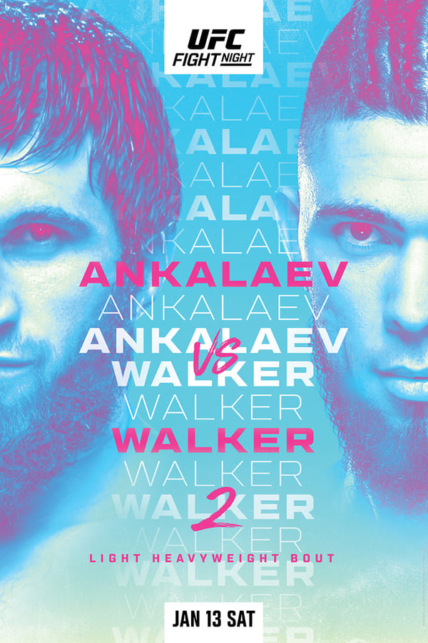 UFC Fight Night 234: Ankalaev vs. Walker 2 was a mixed martial arts event produced by the Ultimate Fighting Championship that took place on January 13, 2024, at the UFC Apex facility, in Enterprise, Nevada, part of the Las Vegas Metropolitan Area, United States. A light heavyweight rematch between former UFC Light Heavyweight Championship challenger Magomed Ankalaev and Johnny Walker headlined the event.