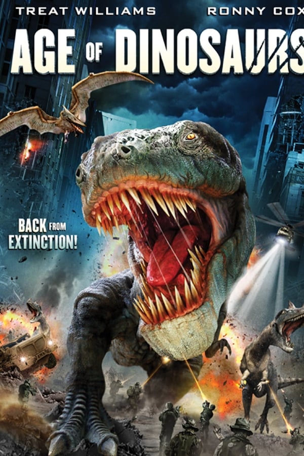 Using breakthrough flesh-regeneration technology, a biotech firm creates a set of living dinosaurs. But when the creatures escape their museum exhibit and terrorize Los Angeles, a former firefighter must rescue his teenage daughter from the chaos brought on by the Age of Dinosaurs