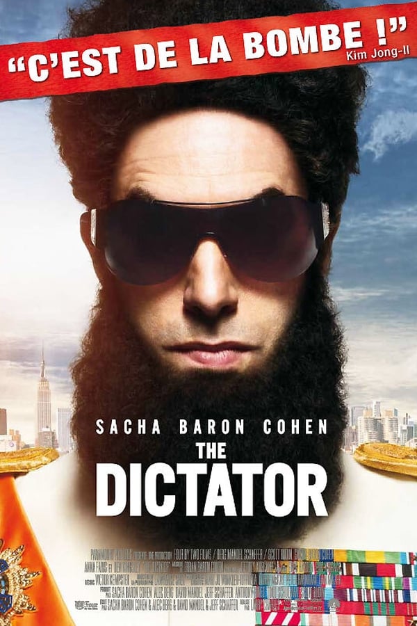 Les créateurs et la star de Borat vous offrent une comédie hallucinante sur ce qui arrive quand le pire dictateur du monde va en Amérique. Coincé à New York et privé de son pouvoir, Aladeen (Sacha Baron Cohen) est finalement forcé de vivre son pire cauchemar… le rêve américain. Préparez vous à mourir de rire avec cette comédie scandaleuse et honteusement drôle!