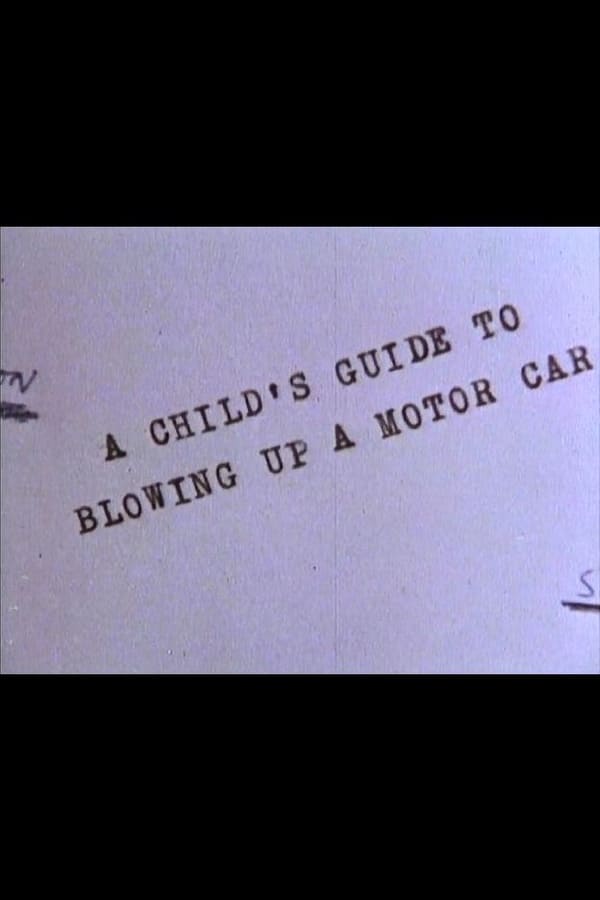 A Child’s Guide to Blowing Up a Motor Car