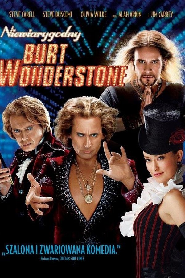Doskonała komedia w gwiazdorskiej obsadzie. Historia rywalizacji dwóch najpopularniejszych w Las Vegas magików - Burta Wonderstonea (Steve Carell) i Antona Marveltona (Steve Buscemi). Słynni iluzjoniści przez lata podbijali Las Vegas, zarabiając miliony na swoich sztuczkach. Do czasu aż na ich drodze pojawił się nowy ulubieniec tłumów, magik Steva Graya (Jim Carrey)… Poza królami komedii w filmie występują: Olivia Wilde, James Gandolfini oraz Alan Arkin.