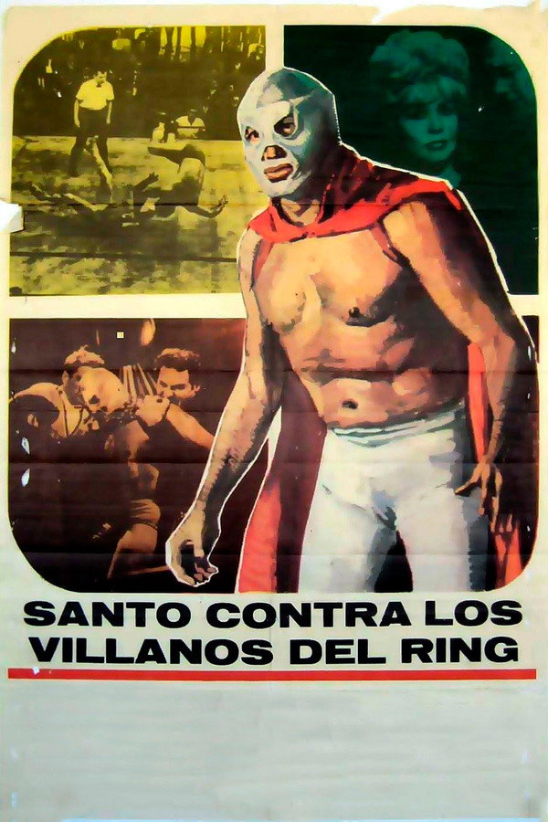 Santo el Enmascarado de Plata vs. los villanos del ring 海报