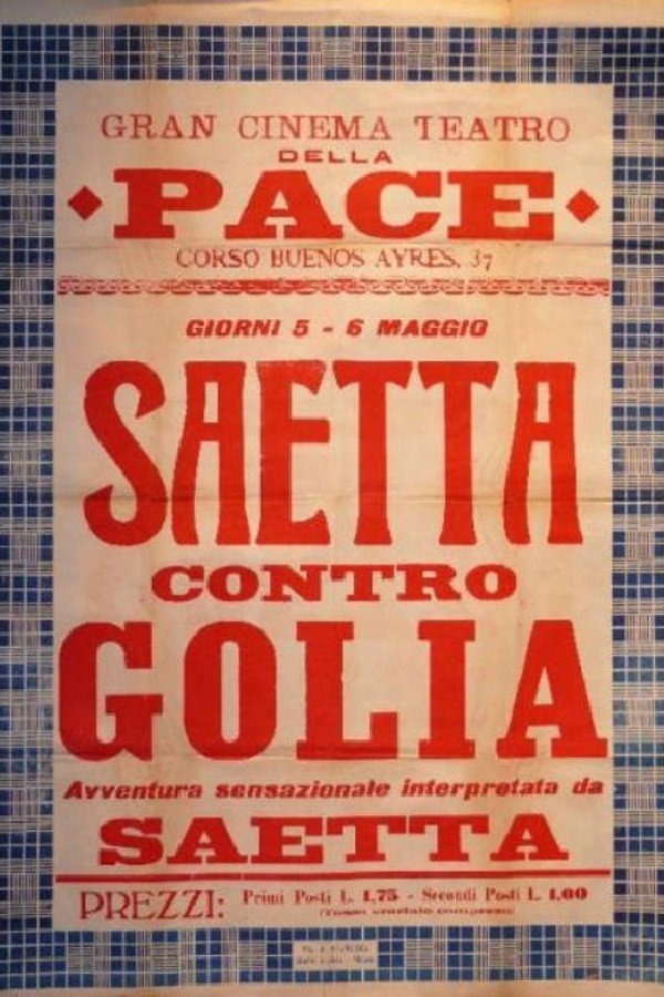 Saetta contro Golia poster