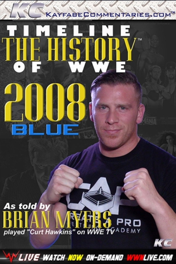 Timeline The History of WWE – 2008 Blue – As Told By Brian Myers poster