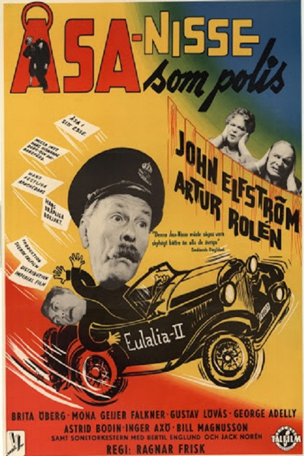 Åsa-Nisse som polis poster