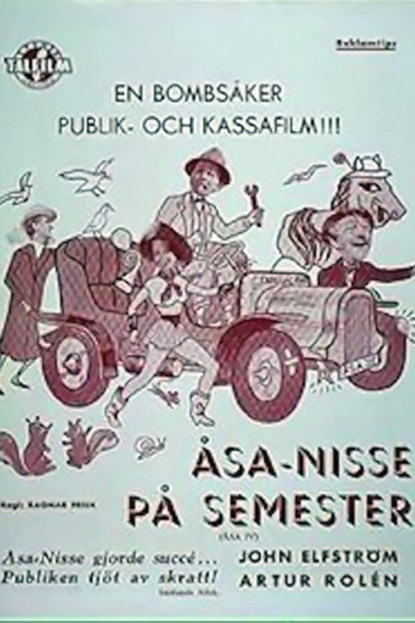 Åsa-Nisse på semester poster