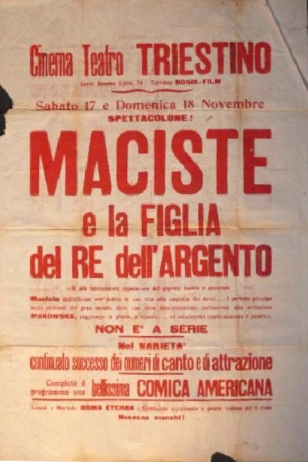Maciste e la figlia del re dell'argento poster