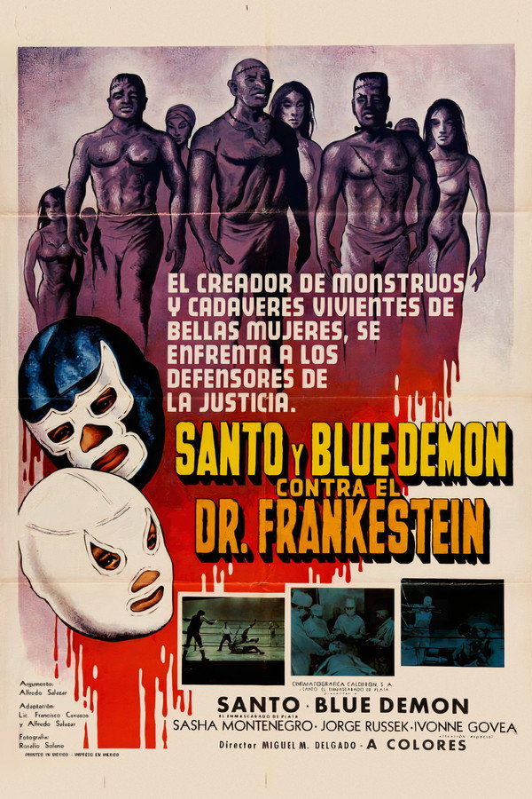 Santo y Blue Demon contra el doctor Frankenstein 海报