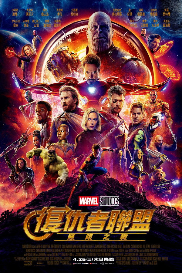 復仇者聯盟：無限之戰海報