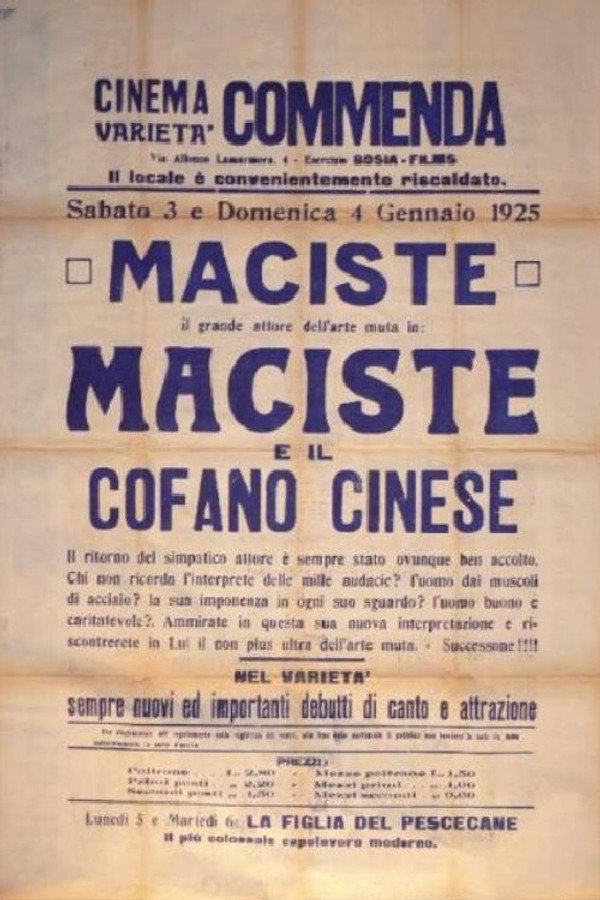 Maciste und die chinesische Truhe poster