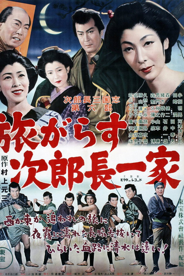 次郎長三国志　第六部　旅がらす次郎長一家 海报