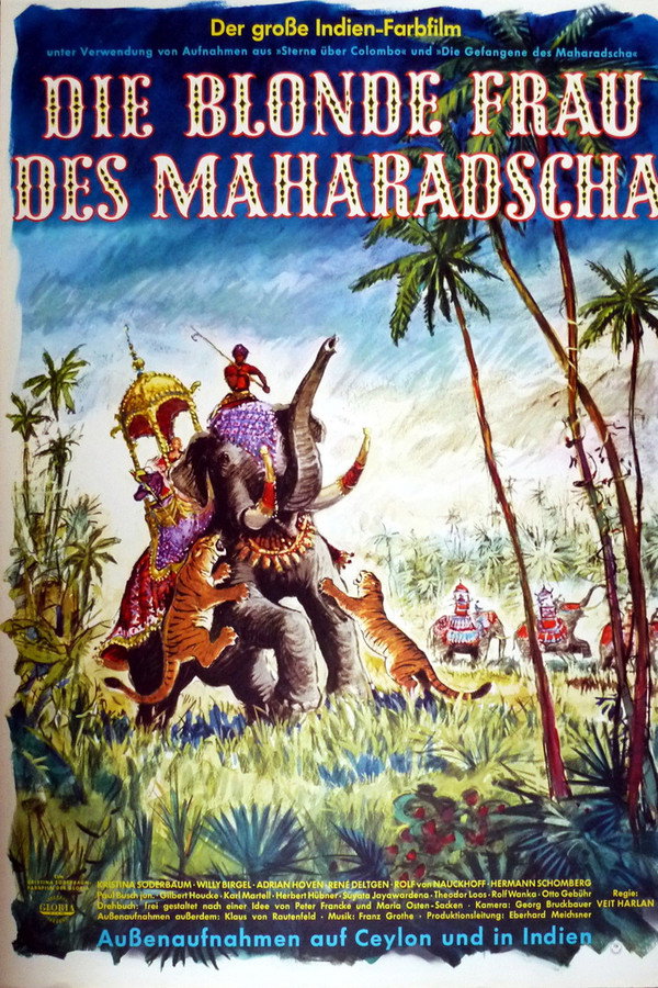 Die blonde Frau des Maharadscha poster