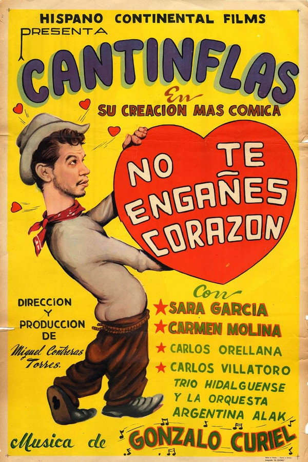 No te engañes corazón 海報