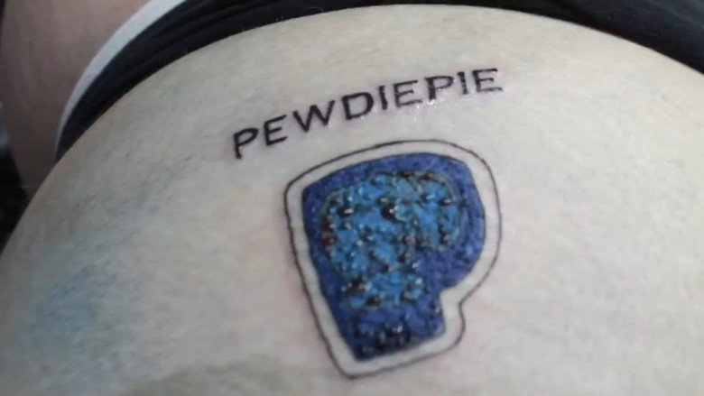 DUMBASS GETS PEWDIEPIE TATTOO