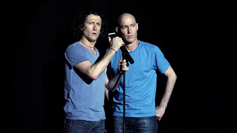 The Umbilical Brothers: The Rehearsal backdrop 2
