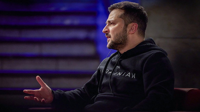 My Next Guest with David Letterman and Volodymyr Zelenskyy backdrop 2