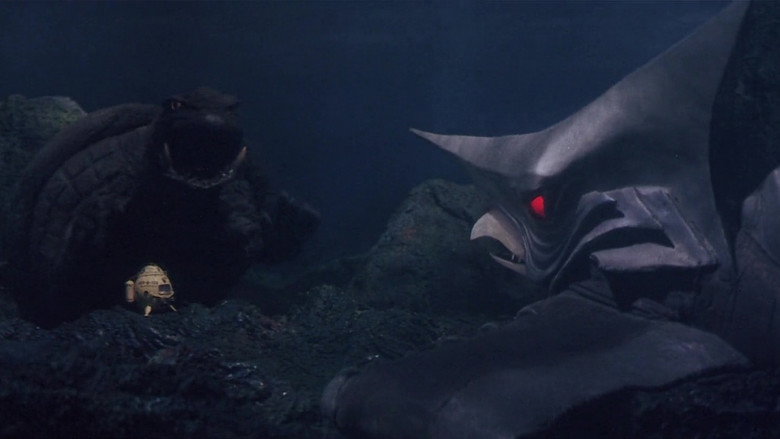 Gamera vs. Zigra backdrop 3