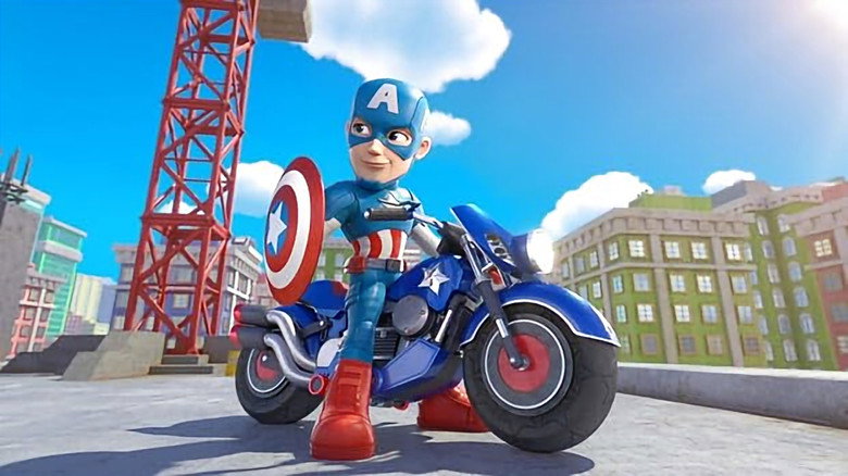 Captain America Lends a Hand