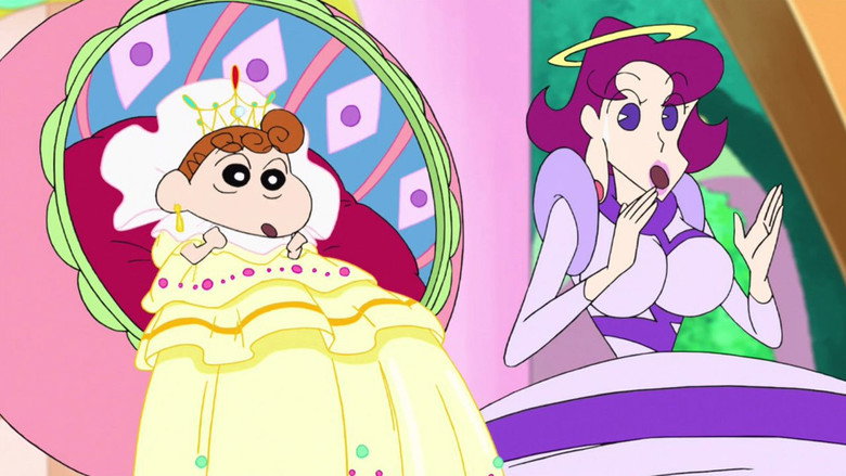 Crayon Shin-chan: Fierceness That Invites Storm! Me and the Space Princess backdrop 2