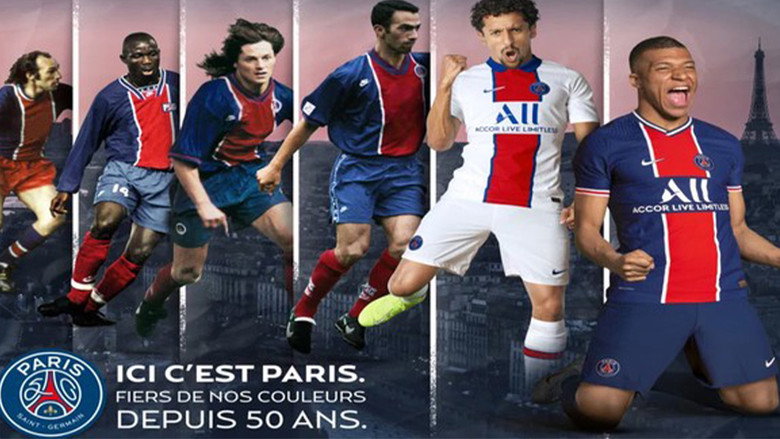 PSG City of Lights, 50 years of legend backdrop 5