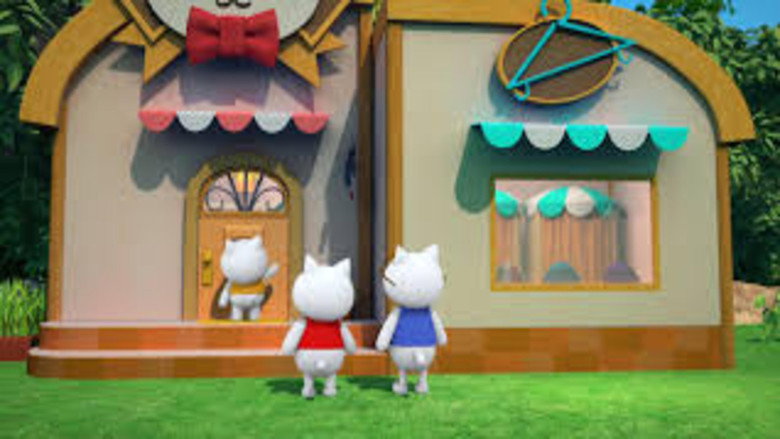 Nyanko on the Star Island backdrop 2
