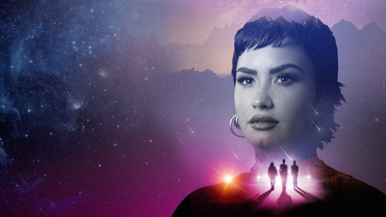 Unidentified with Demi Lovato backdrop 5