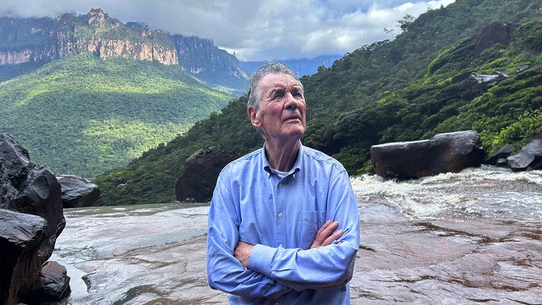 Michael Palin in Venezuela backdrop 2