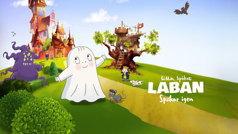 Lilla spöket Laban spökar igen backdrop 3