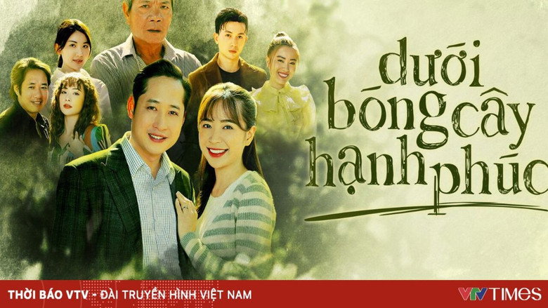 Dưới bóng cây hạnh phúc backdrop 1