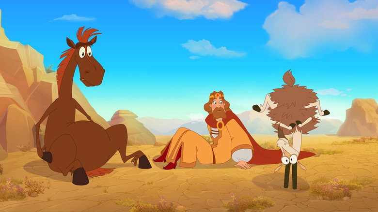 Horse Julius and Big Horse Racing backdrop 2