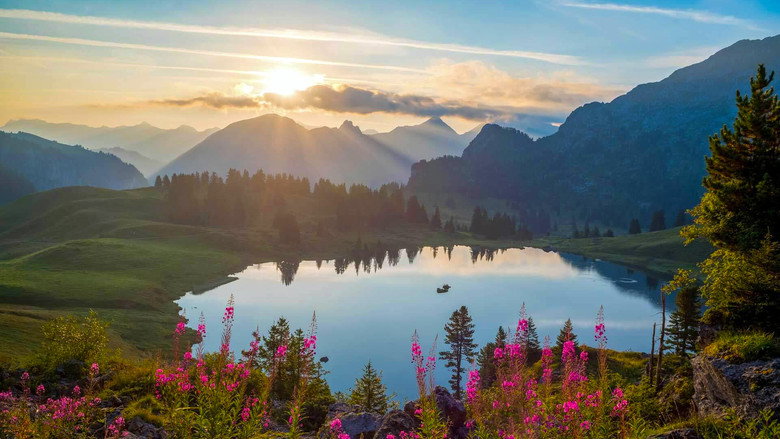 La Suisse des lacs backdrop 2
