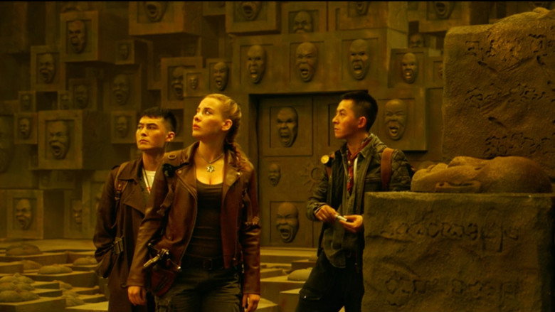 Golden Spider City backdrop 3