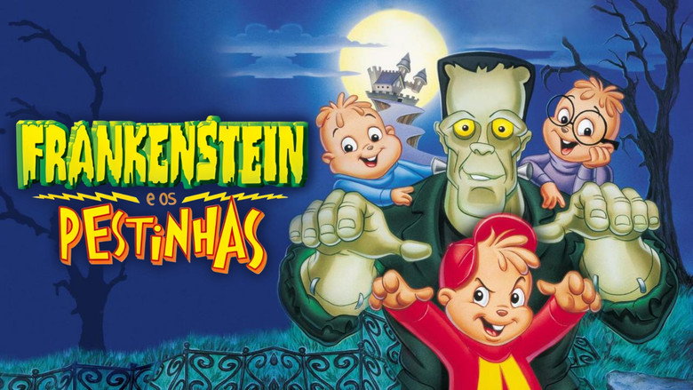 Alvin and the Chipmunks Meet Frankenstein backdrop 7