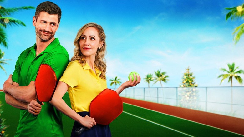 A Pickleball Christmas backdrop 1