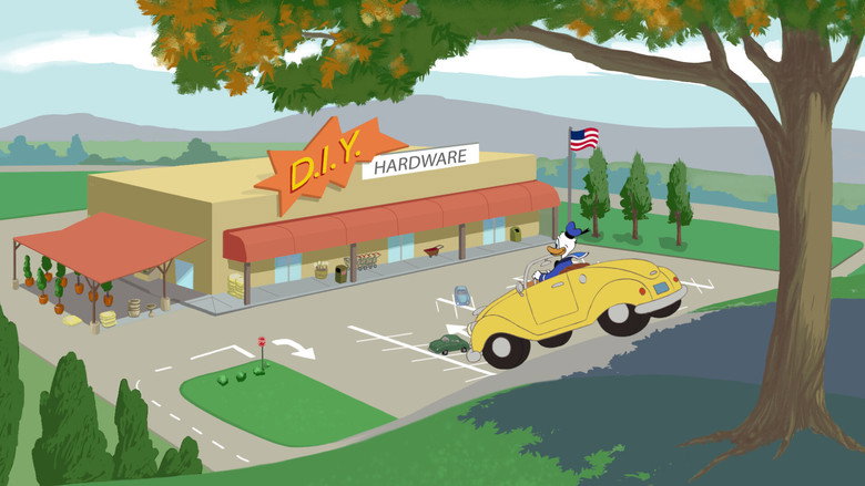 D.I.Y. Duck backdrop 3