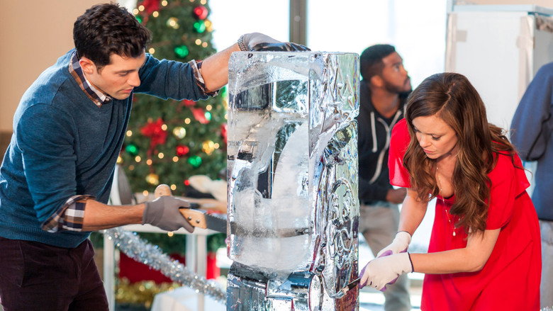 Ice Sculpture Christmas backdrop 7