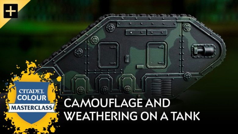 Camouflage and Weathering on a Tank