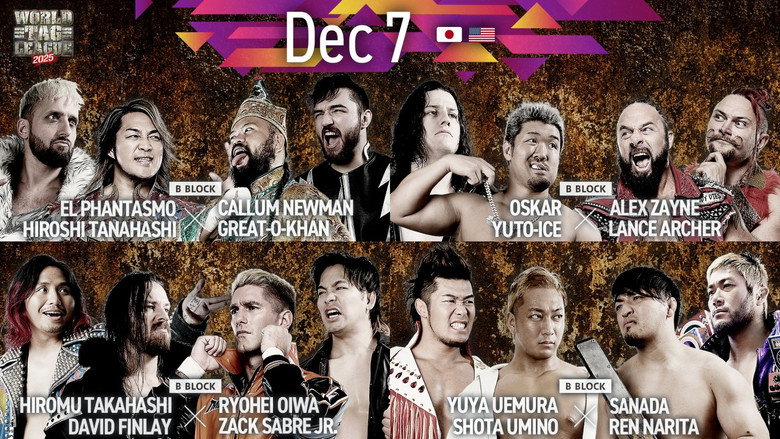 NJPW World Tag League 2025 - Day 12 backdrop 2
