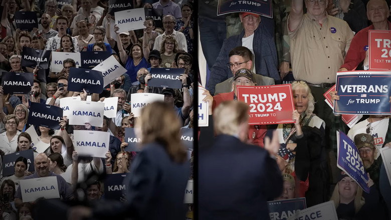 The Choice 2024: Harris vs. Trump backdrop 3