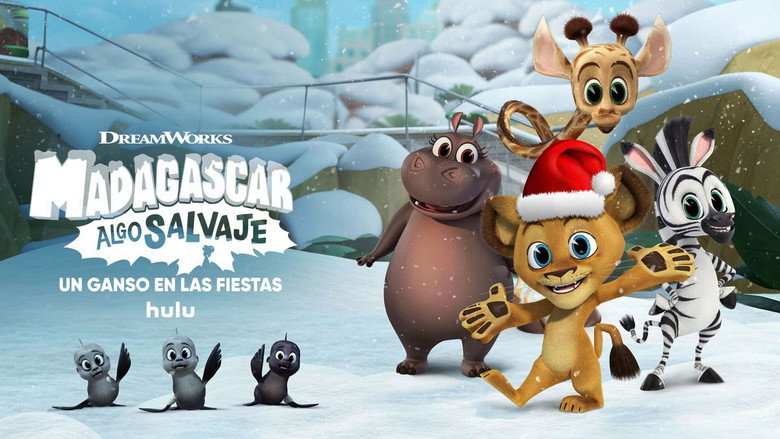 Madagascar: A Little Wild - Holiday Goose Chase backdrop 4