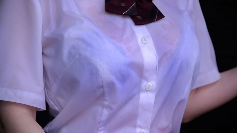 突然の大雨…濡れ透けNTR いつもJ●彼女を送ってさよならする田舎の終着駅で知らない中年オヤジのチ●ポの虜になっているなんて… MIDA-007水卜さくら backdrop 2