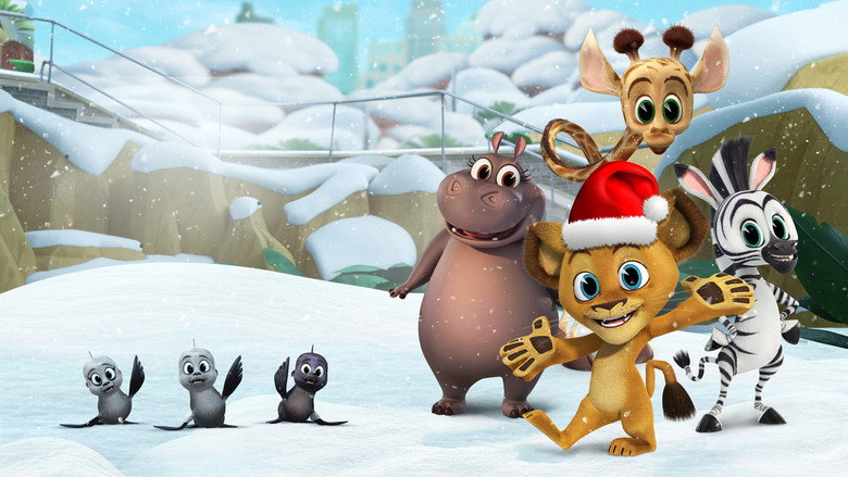Madagascar: A Little Wild - Holiday Goose Chase backdrop 2