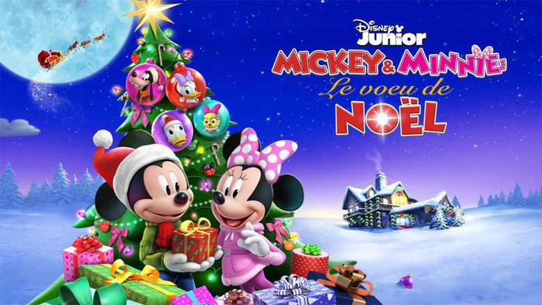 Mickey and Minnie Wish Upon a Christmas backdrop 2