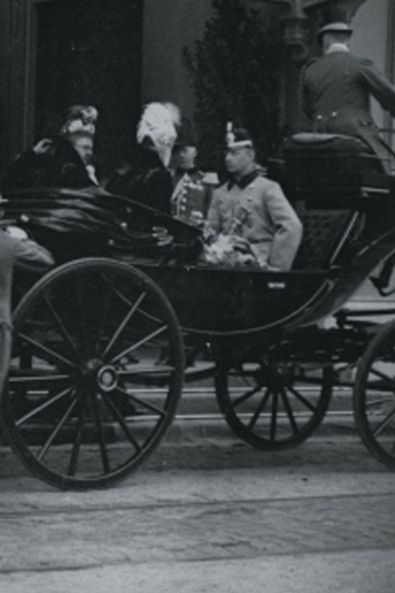Intocht van hertog Hendrik van Mecklenburg en H.M. de koningin aan het Staatsspoor te 's-Gravenhage