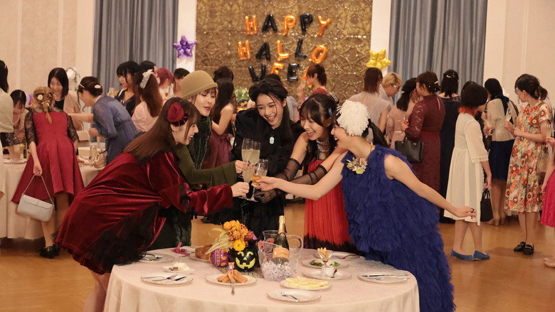 Girls Remix in Halloween Party backdrop 7