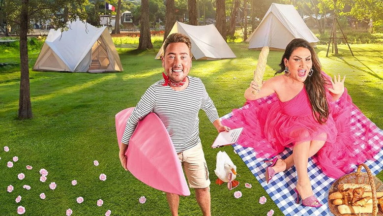 Louisa & Rowan: op de camping backdrop 3