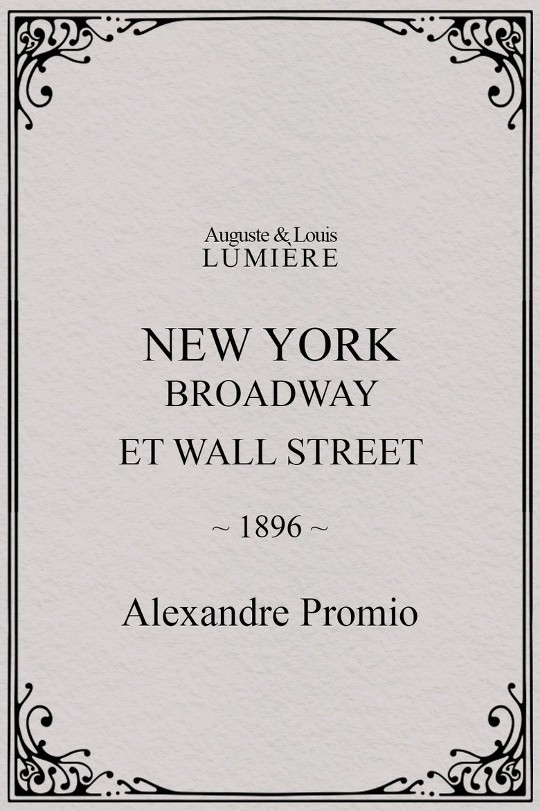 New York, Broadway and Wall Street