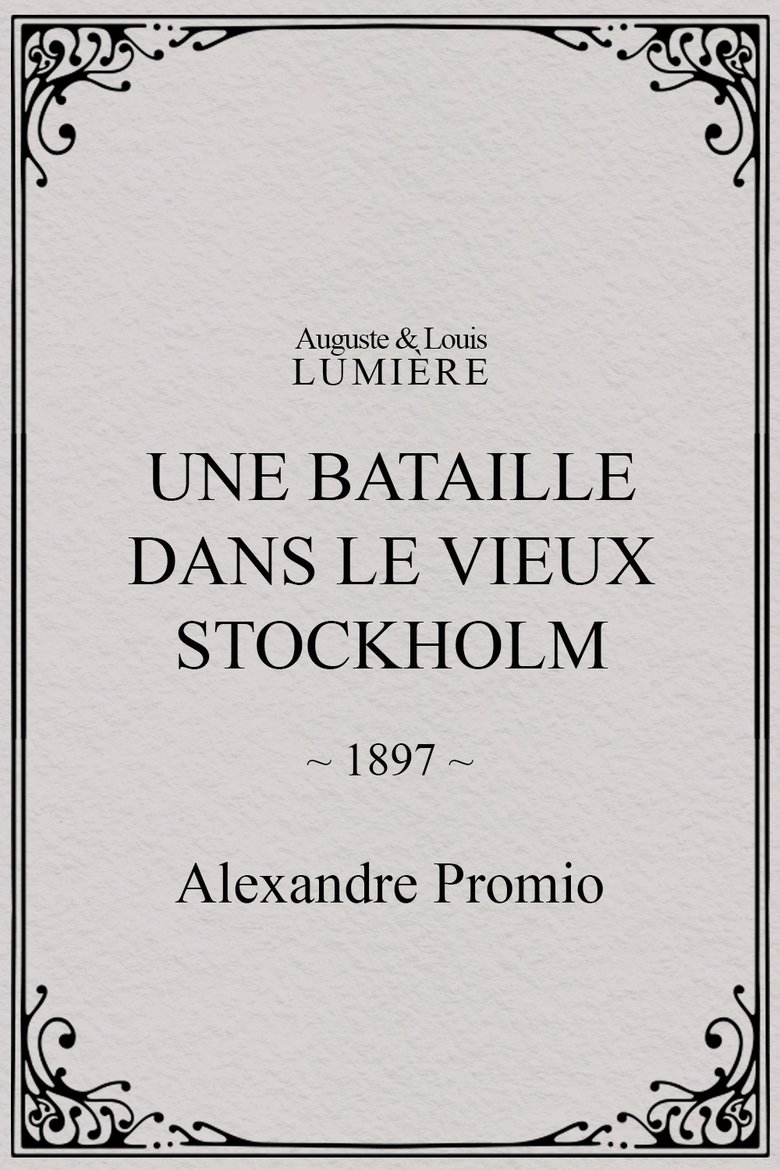 Une bataille dans le vieux Stockholm