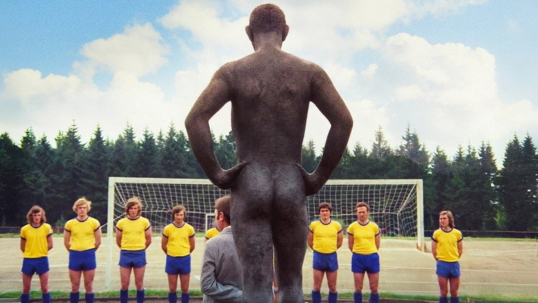 The Naked Man on the Sports Field backdrop 3